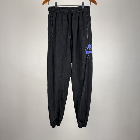 Nike Air Track Pants Purple Embroidered Logo Joggers, "Get Over Fear Heights" - Picture 1 of 9